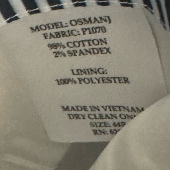 Original Penguin Men’s 44 Blue Cotton Blazer Floral Lining Two Button Sport Coat - Picture 7 of 8